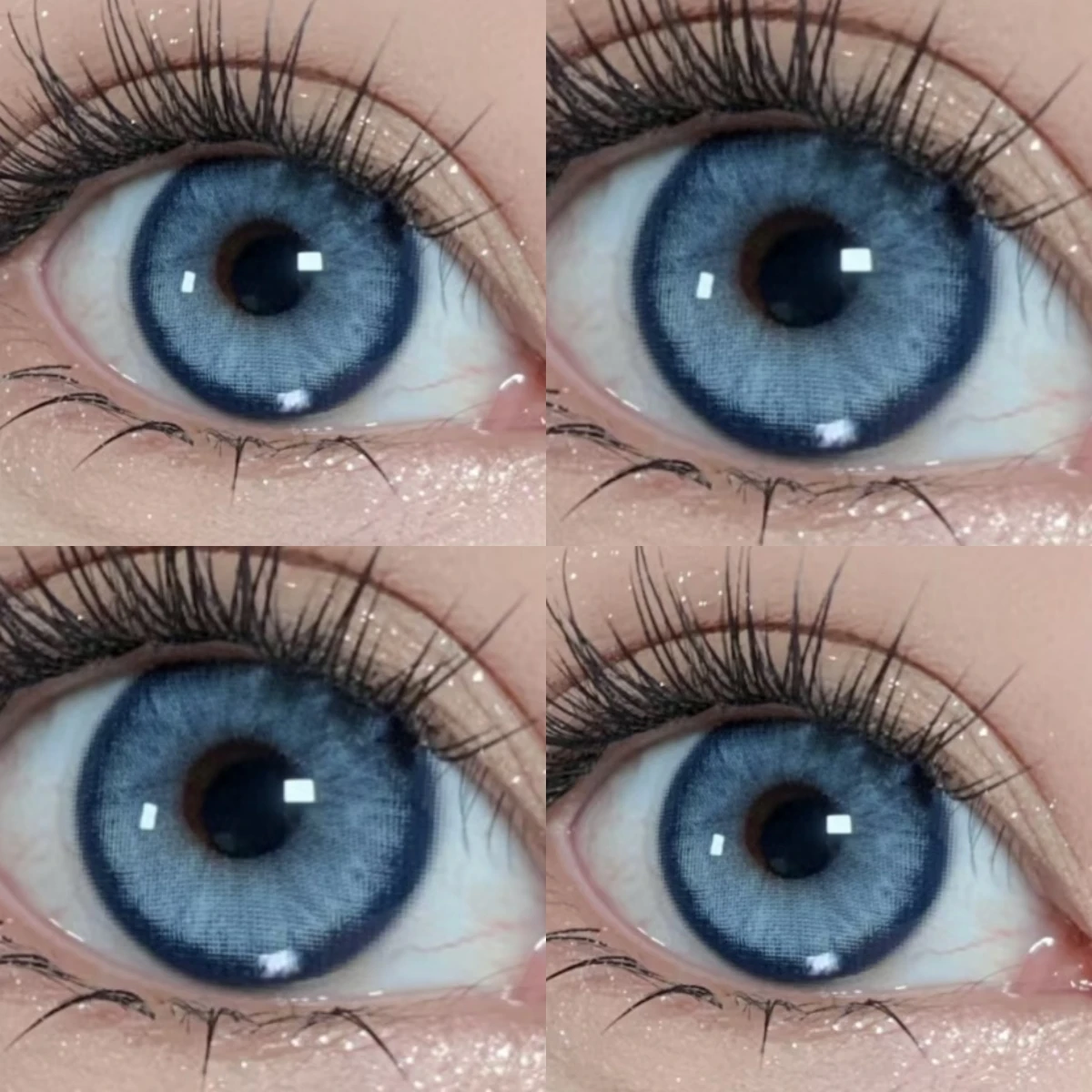 AMARA 1pair Colored Contact Lenses Natural Eye Lens Blue Eye Lenses Brown Lenses Gray Pupils Yearly Cosmetic Green Contacts