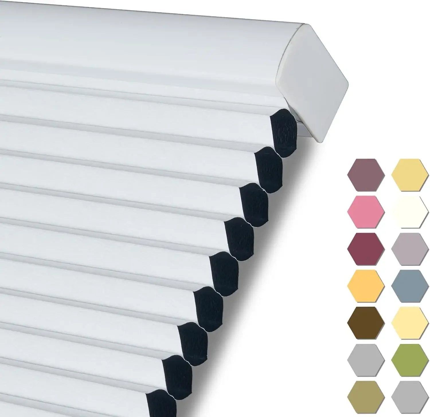 100% Blackout Cordless Cellular Shades & Blinds Honeycomb Blinds Bottom up Thermal Insulated Window Shades for Home, Windows and
