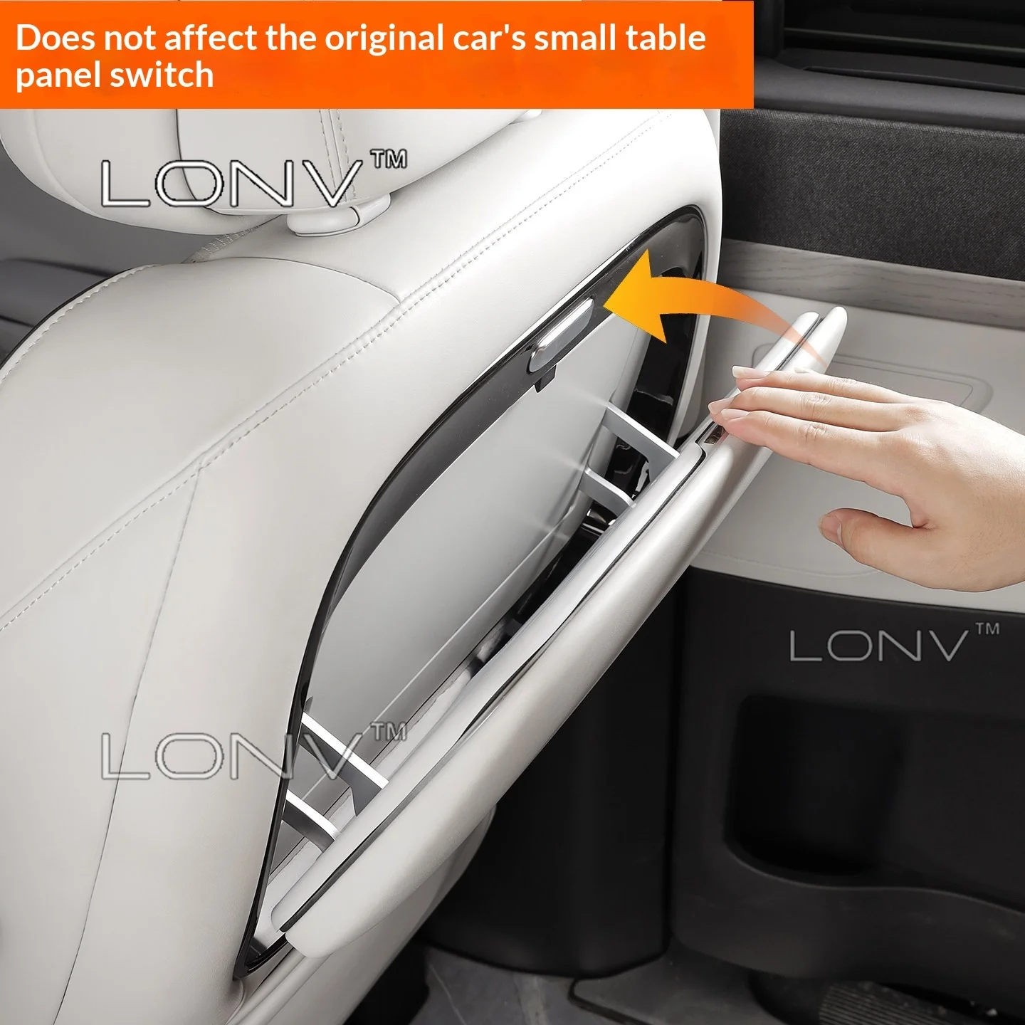 For Xpeng X9 2026 2027 Car Seat Back Tray Table Silicone Protector sticker Anti-Scratch Pad Interior Modification Accessories
