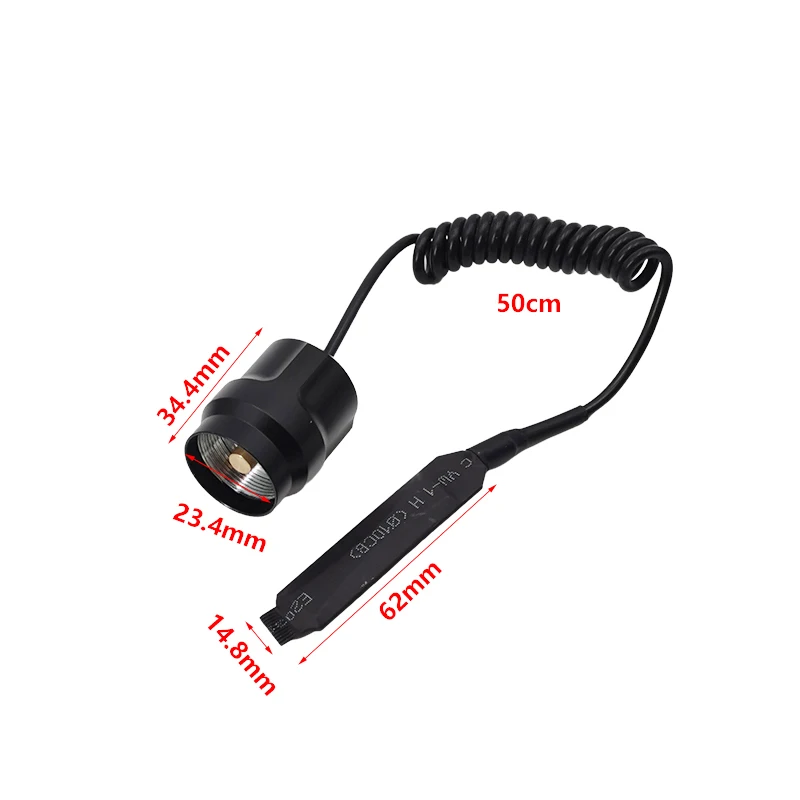 Remote Control Pressure Switch controller For C8 Tactical Flashlight Torch Push Button Control Mouse Tail