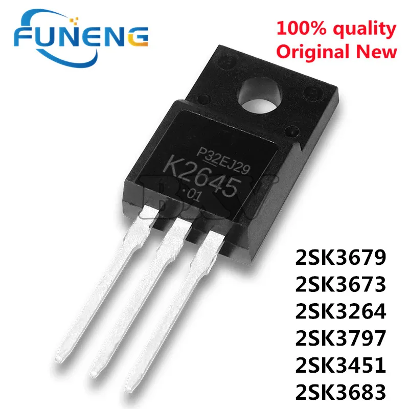 10pcs 2SK3679 TO-220F K3679 TO-220 2SK3673 K3673 2SK3264 K3264 2SK3797 K3797 2SK3451 K3451 2SK3683 K3683