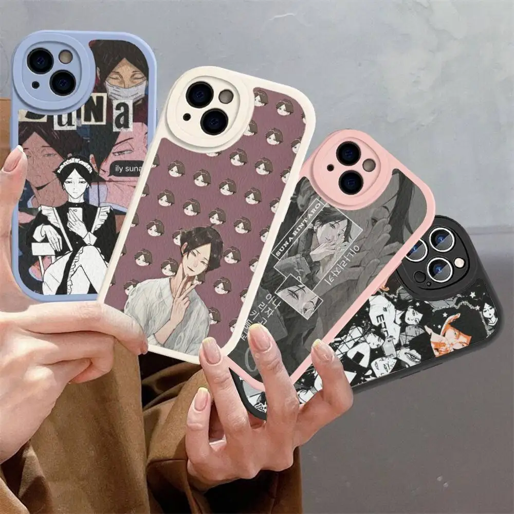 

Suna Rintarou Haikyuu Phone Case Hard Leather For IPhone 16 15 14 13 12 Mini 11 14 Pro Max Xs X Xr 7 8 Plus Fundas