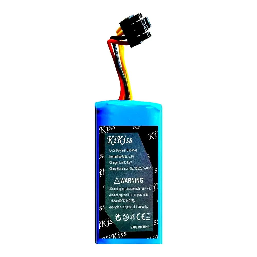 Battery For Proscenic 780T 790T 880L Summer P1S P2S P3 For Jazz Kaka Robot Cleaner Cocoa Smart , 4 Cables , Black Plug