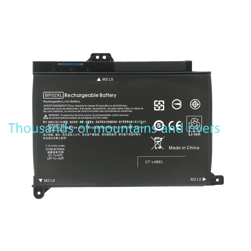 

BP02XL Аккумулятор для ноутбука HP Pavilion PC 15 Touch 15-AU000 15-AU136TX 15-AU010WM 15-AU018WM 849569-541 TPN-Q172/Q175