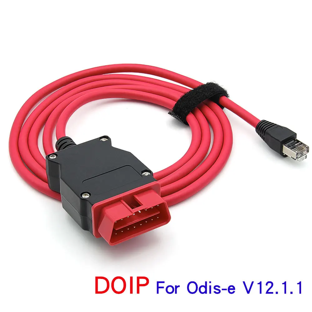 DOIP ENET OBD2 Cable for V-W for Au-di MQB MEB MLB Platform For OD-IS-E V12.1.1 Auto Diagnostic Ethernet Coding Cable OBD II