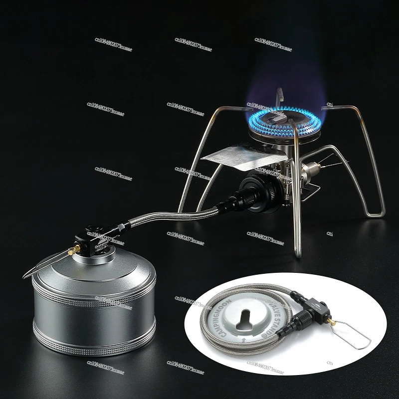 Inverted Open Hearth with Gas Pipes, Essential for Outdoor Exploration, Picnics and Camping