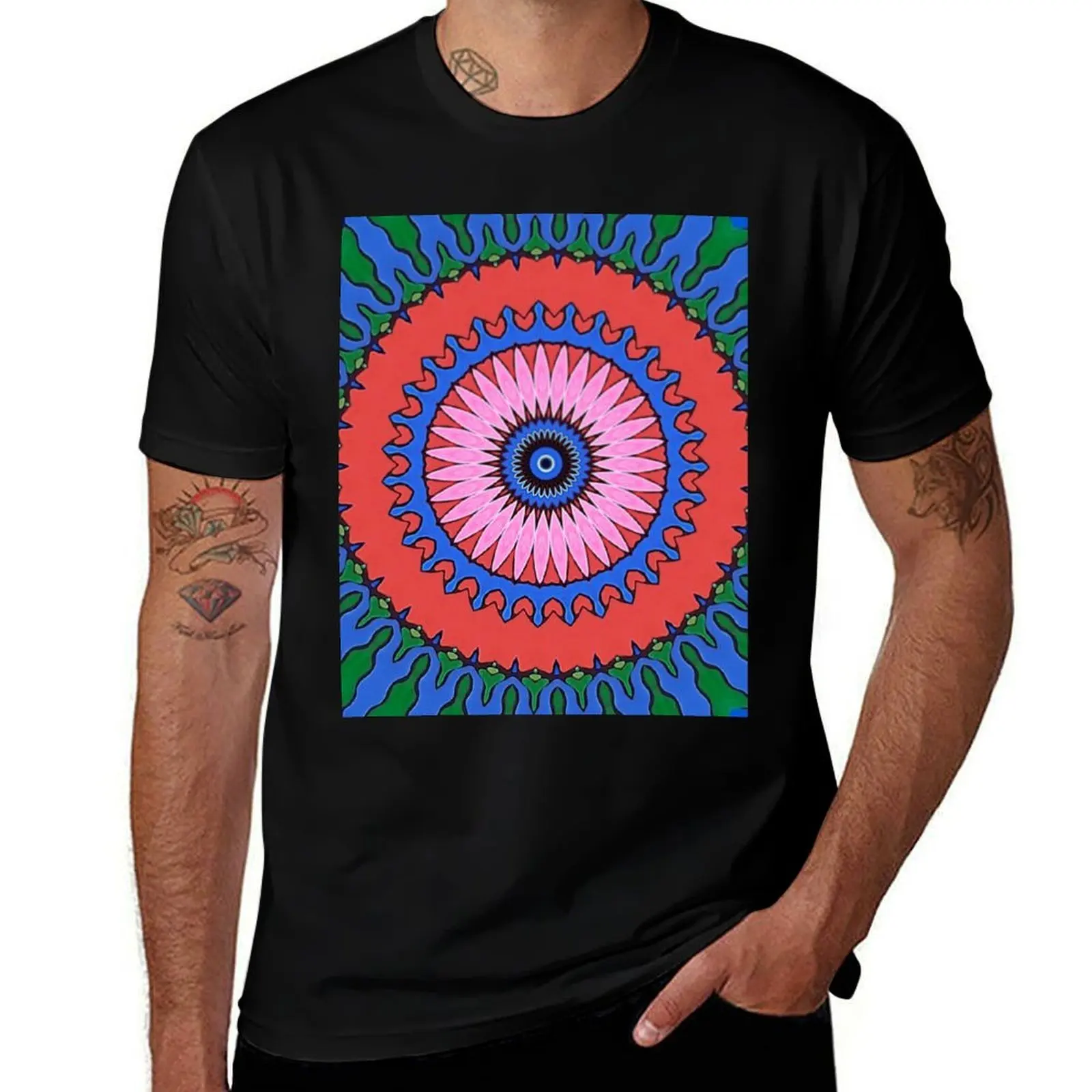 

Flower circle 186 T-Shirt graphic shirts Clothing vintage graphic tee mens funny t shirts