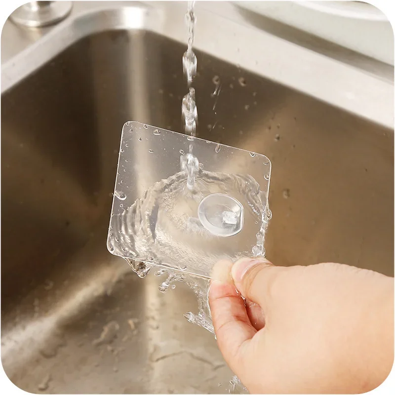 HOT SALE Transparent Strong Self Adhesive Door Wall Hangers Hooks Suction Heavy Load Rack Cup Sucker For Kitchen Bathroom Office