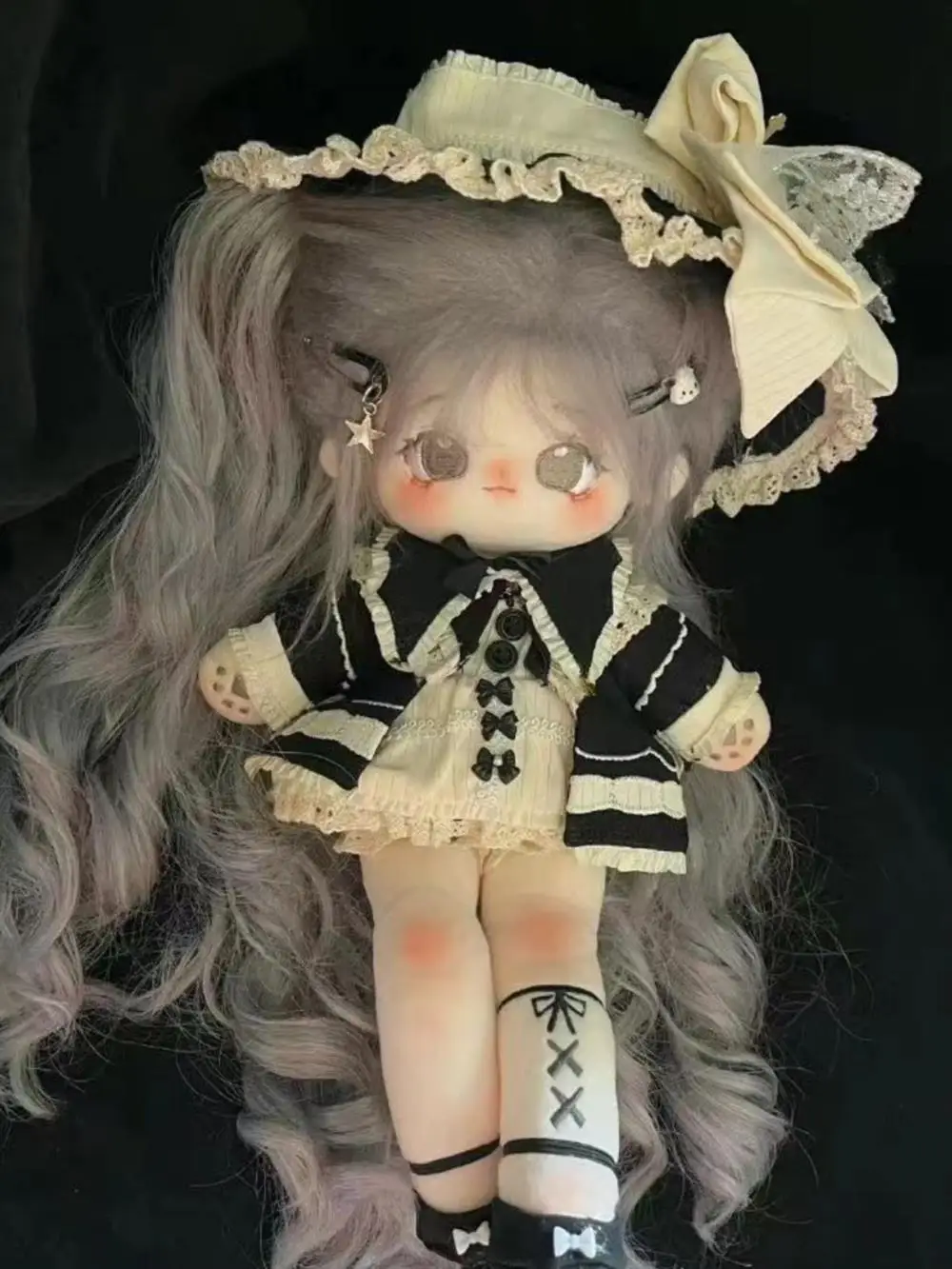 

Long Hair Cotton Doll Girl Clothes Changing Toy 32cm Ancient Sle Wolf Sister Doll Soft Plu Material for Adults
