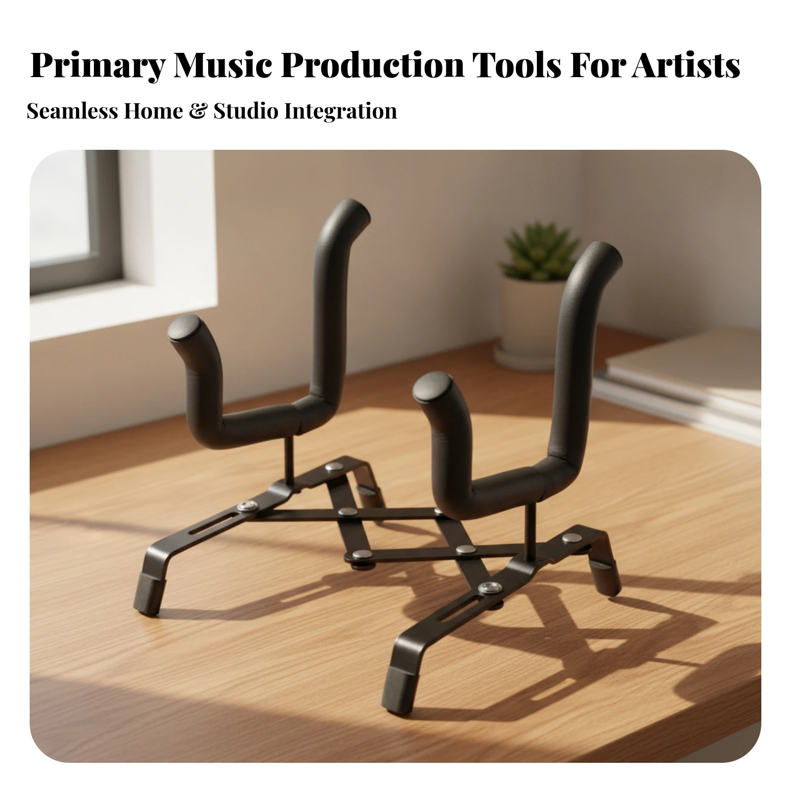 Ukulele Stand Extendable Violin Stand Stable Compact for Violinists, Home Practice, Music Studio