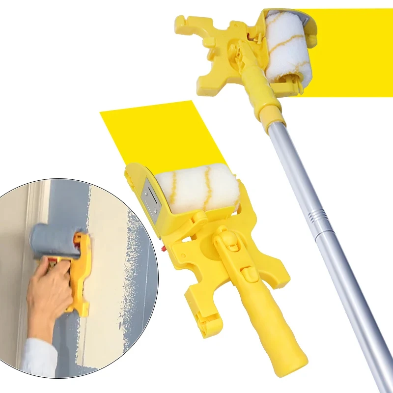 Multifuncional Handheld Paint Edger, Escova Roller, Clean-Cut, Room Wall Teto Pintura Interior e Exterior