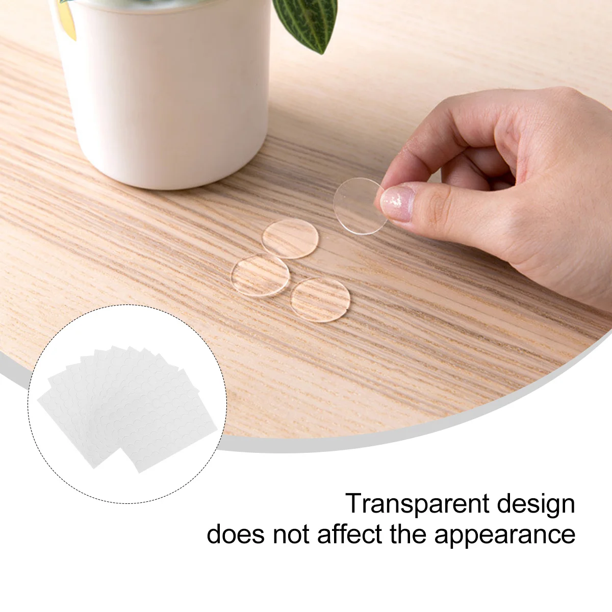 700Pcs Clear Round Sticky Putty Double-Sided Transparent Adhesive for Office Home Car Removable Use Clear Sticky Putty