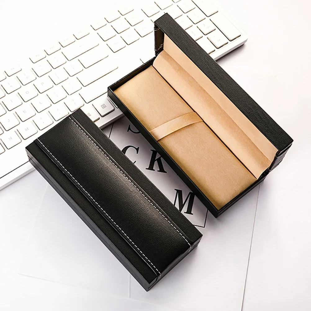 

Fountain Pen Case Packaging Container Calligraphy Black Storage for Men Office Desk Holder