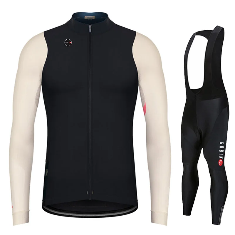 KBORA-Cycling Clothing Set, Long Sleeve Jersey, Mountain Bike Sportswear, Road Bike Uniform, Autumn Cycling Ciclismo