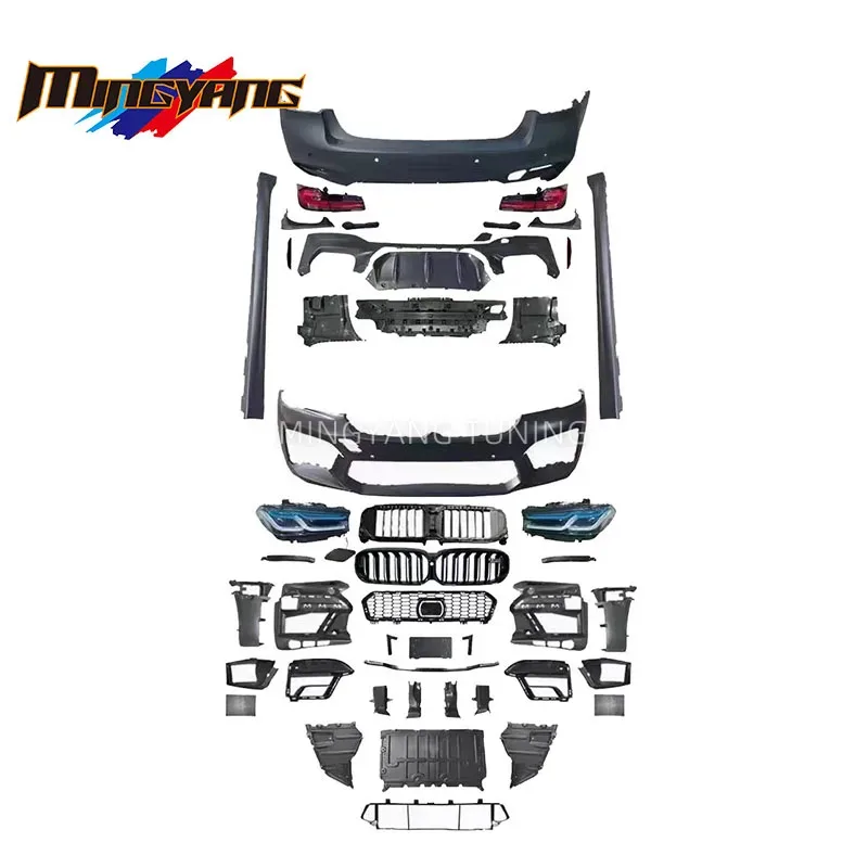 

Car Parts Conversion Kit M5 Upgrade Kit Headlight Front Lip Diffuser 2018 for G38 G30 F90 Body Kit to M5 Bod