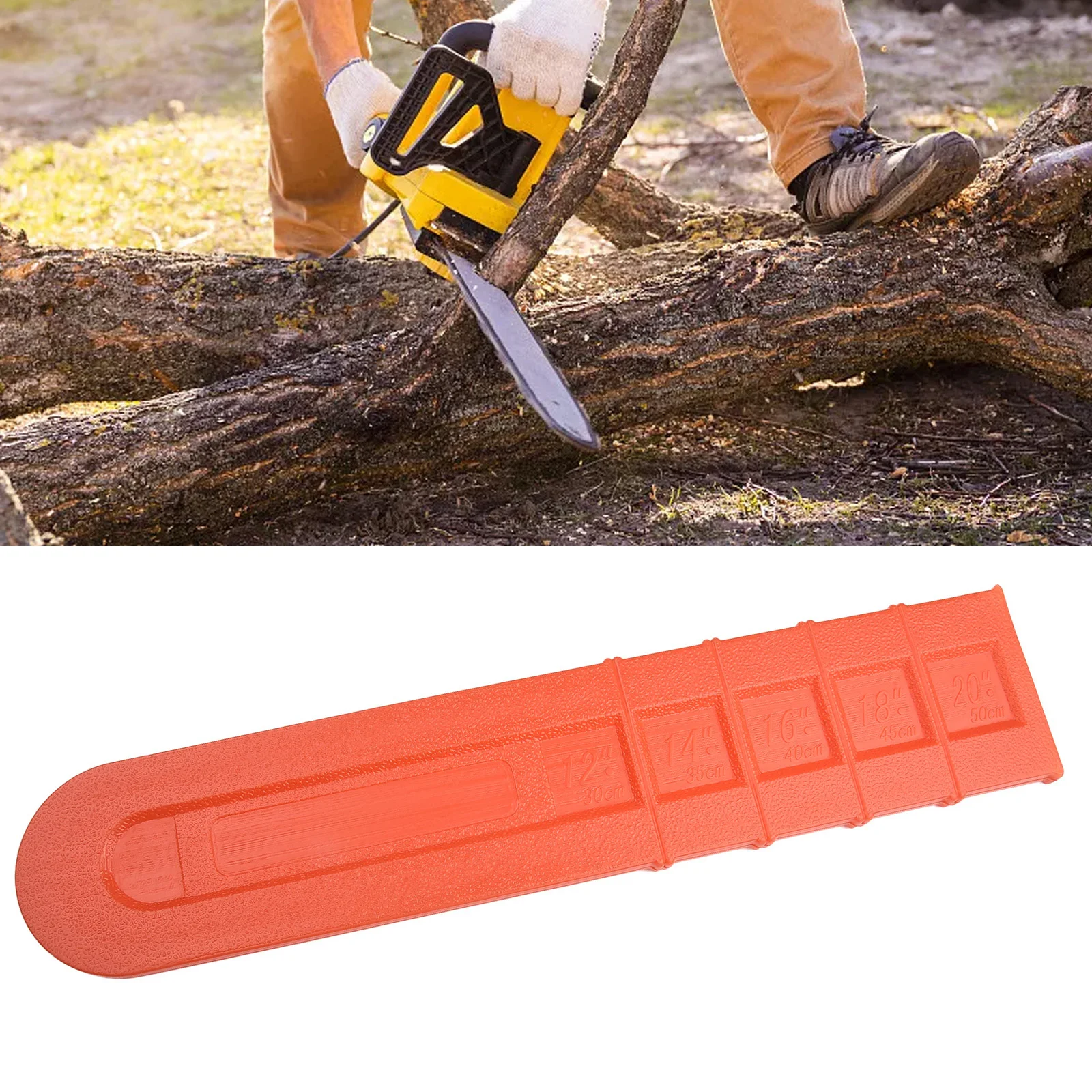 Plastic Chainsaw Bar Scabbard Cover Protector For 12 To 20 Chainsaw Bars Fits Standard Guide Plate Dimensions Used In Farming