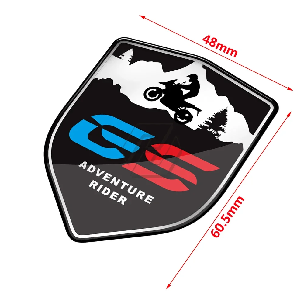 3D Motorcycle Decal Adventure Rider Sticker Case for BMW R1200GS R1250GS F850GS ADV Honda X-ADV Africa Twin view 5