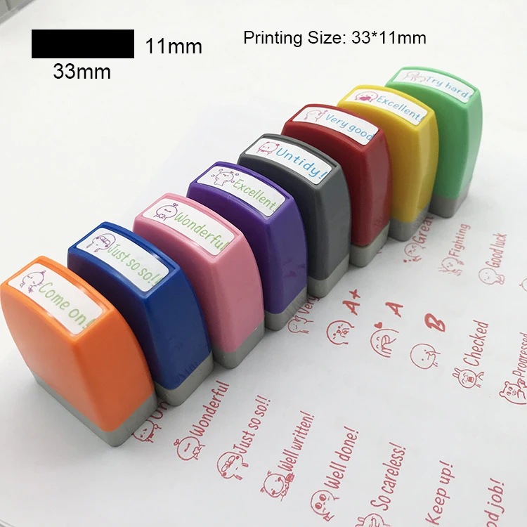 Teacher Stamp Great Job School Teachers Self Inking Praise Reward Classroom Motivation Comment Scrapbooking Stamps Craft Supply