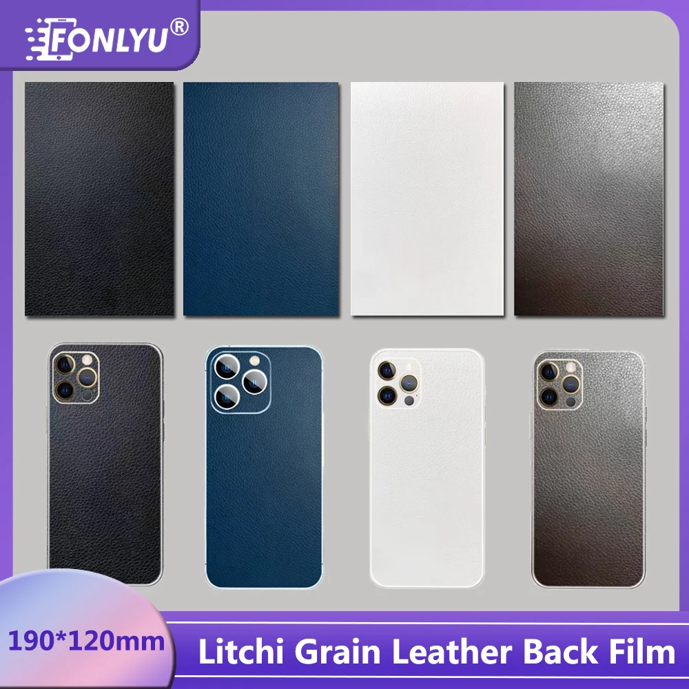 FONLYU High-end Litchi Grain Leather Back Cover Sticker for Mobile Phone Screen Protector Film Cutting Machine Decorative Sheets