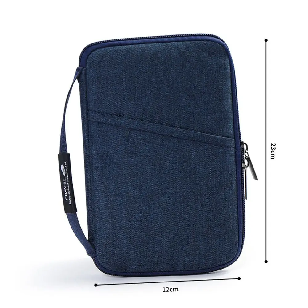 

Travel Accessories Travel Wallet Ticket Holder Zipper Family Passport Holder Passport Protective Cover OX Cloth Document Case