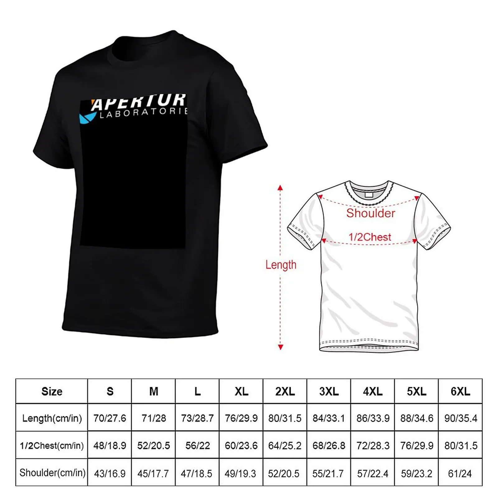 Portal Aperture Science Laboratories T-Shirt shirts graphic tee tops custom t shirt customizeds clothes for men