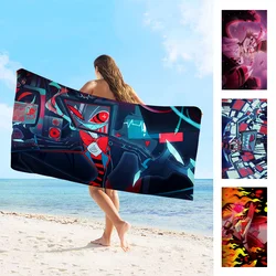 Cartoon H-Hazbin-Hoteles Towel Microfiber Beach Towel Absorbent Quick dry Soft Yoga Swimming Resort Mountain Climbing Towel
