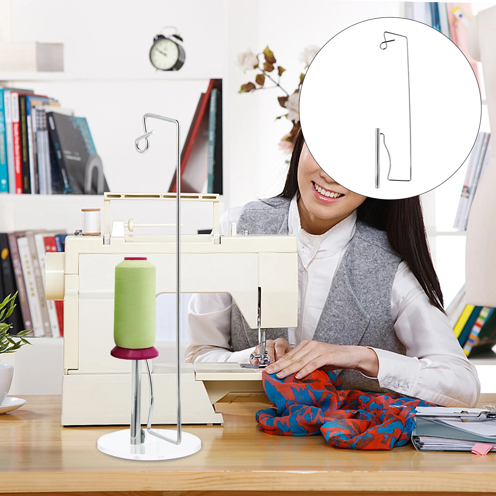 

1pc Sewing Machine Thread Stand Single Spool Holder For Smooth Thread Flow Tangle-Free Stitching Quilting Embroidex Accessory