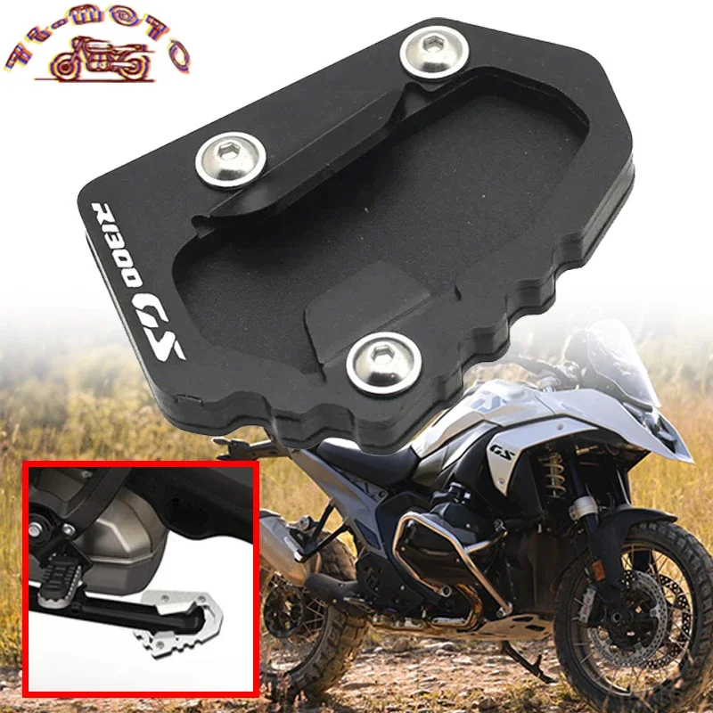 

Fit For BMW R1300GS Adventure R 1300 GS 2023-2024 Motorcycle CNC Foot Side Stand Enlarger Support Plate Kickstand Extension Pad