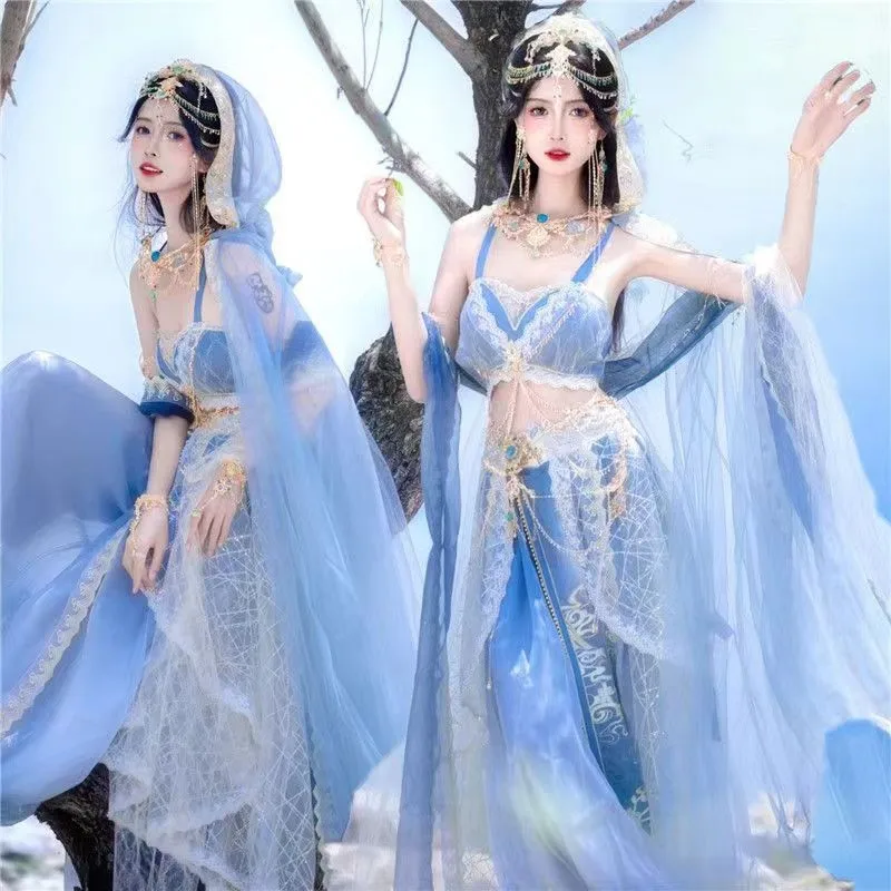 

Xishuangbanna Hanfu Western Regions dancer exotic photo costume