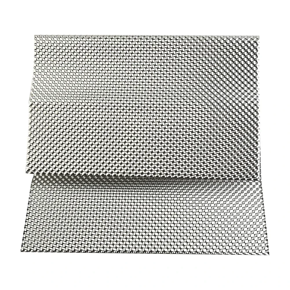 Escudo térmico de aluminio en relieve, protector térmico para suelo de bomberos, tanque de combustible, colector Turbo plateado, extractores eléctricos de 30cm x 50cm