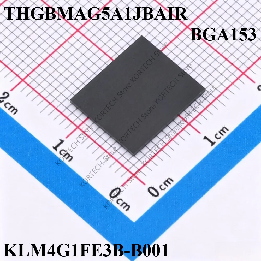 5PCS/Lot Original THGBMAG5A1JBAIR 4GB EMMC KLM4G1FE3B-B001  BGA153  Memory IC Chip