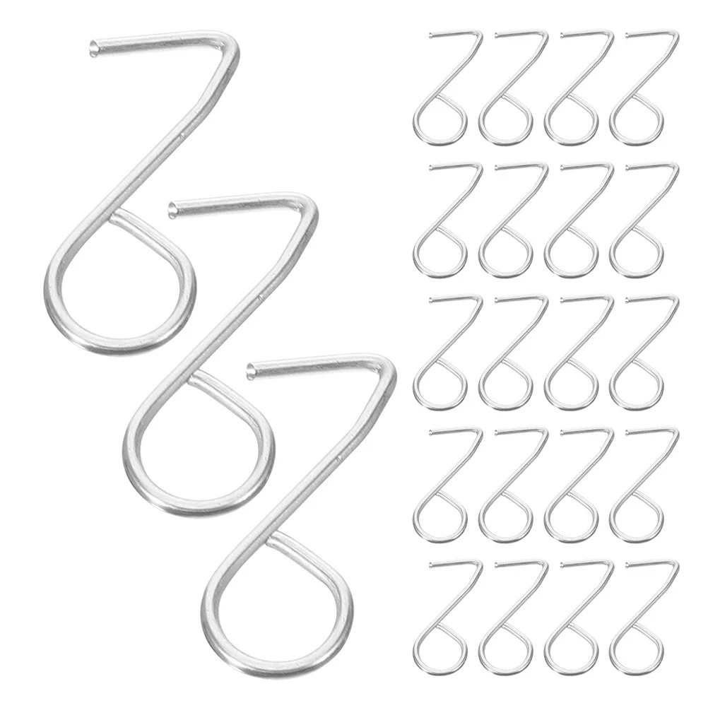 

50Pcs S Hooks for Car Seats Heavy Duty Metal Seat Cover Hangers Secure Fit for Front Rear Headrests Space Saving Car Seat