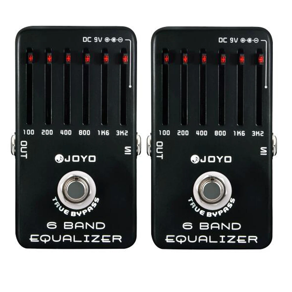 

2PCS JOYO JF-11 Guitar 6-Band Equalizer Effect Pedal Low Middle High Frequency EQ Pedal True Bypass Guitar Parts & Accessories