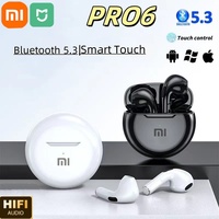 Xiaomi Pro6 Earphones TWS Wireless Bluetooth Touch Control Earbuds Hifi Sound Sport Earbuds Music Headset With Microphone New