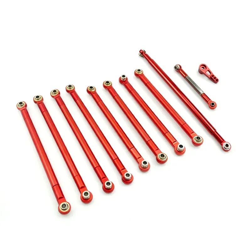 for MN86S MN86 MN86KS MN86K MN G500 Upgrade Parts 8PCS Metal Pull Rod Link Rod Linkage 1/12 RC Car Accessories