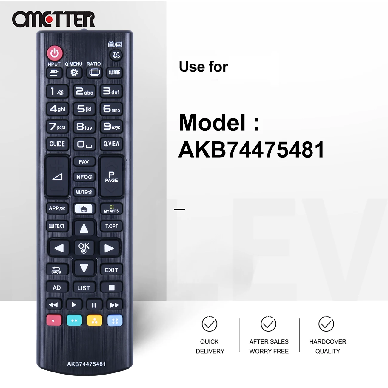 АКБ 74475481   Пульт дистанционного управления для Smart TV 32LF592U 43LF590V 43UF6407 43UF640V 49UF6407