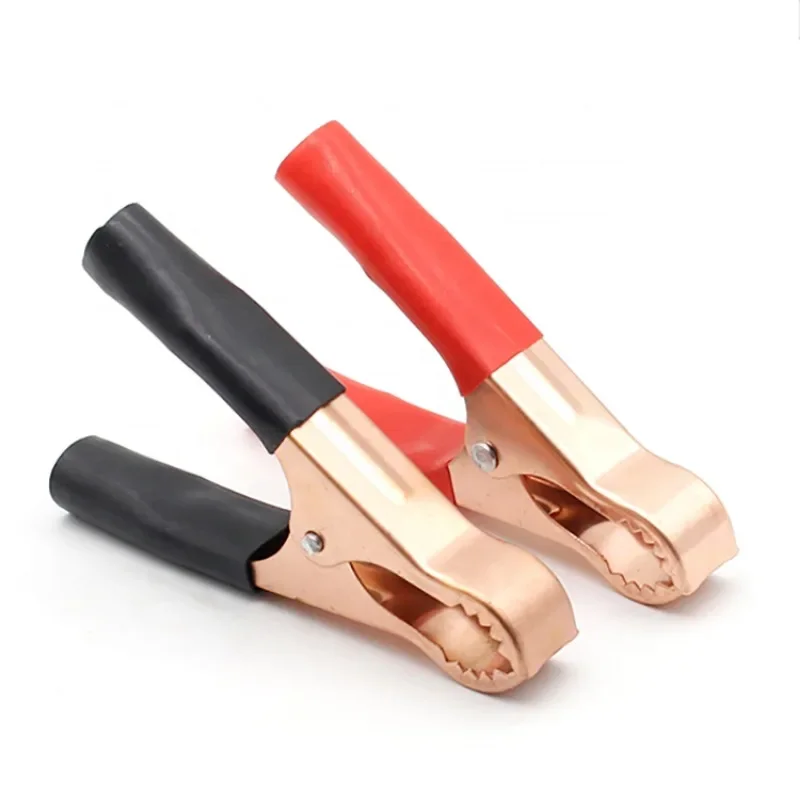 Крокодиловые зажимы 80мм, 50A для тестирования аккумуляторов