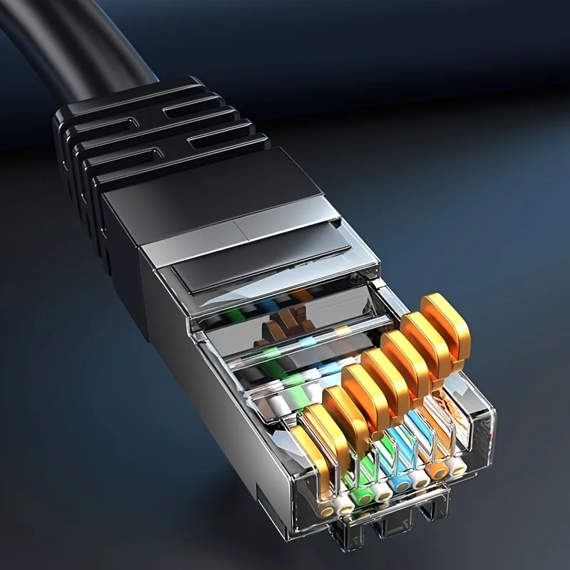 كابل إيثرنت Cat6 3 قطع، رقعة شبكة أسود/أزرق/رمادي، سلك RJ45 بدون مخاطر بسرعة 1 جيجابت في الثانية بسرعة 250 ميجاهرتز