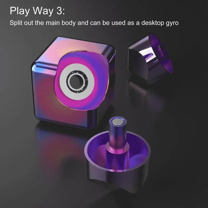Speed Cubes Fidget Spin Top Toy Educational Spinner Gyroscope Portable Sensory Finger Cube Toy for Children Boys Girls