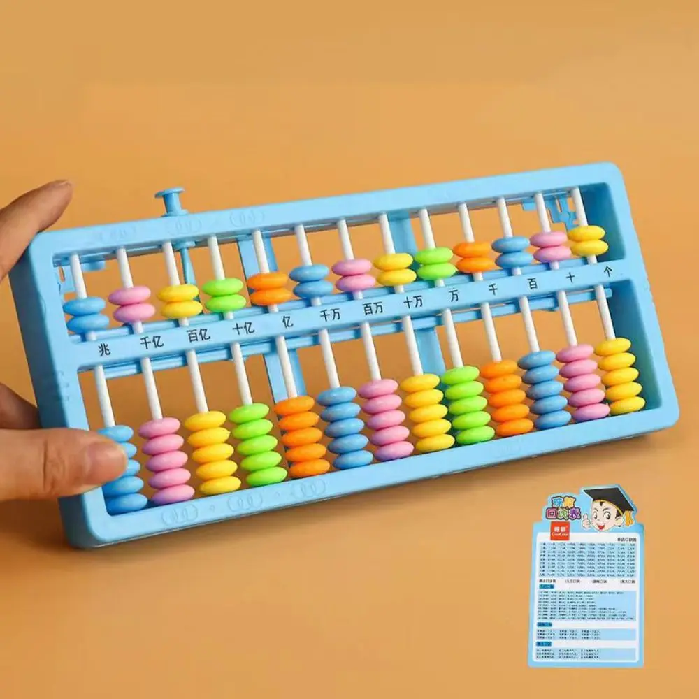 Duurzaam Plastic Plastic Telabacus Zwart Blauw Roze Rechthoek Rekenrek 13/15 Cijfers Tellen Teltelteltelteltelling Ontwikkeling