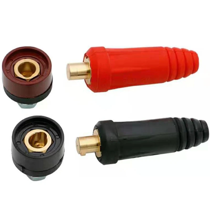 4Pcs Welding Machine Quick Fitting Female Male Cable Panel Connector Clamp Socket Plug Adaptor Welding Tool Accessory DKJ10-25