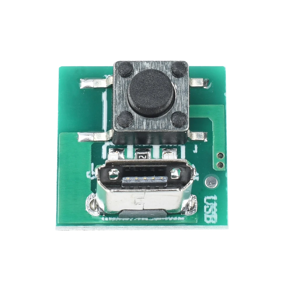 DC3.7~4.2V Flashlight Driver Control Board Pushbutton Switch 2-speed Dimming Micro USB Interface For 3~5W LED Light