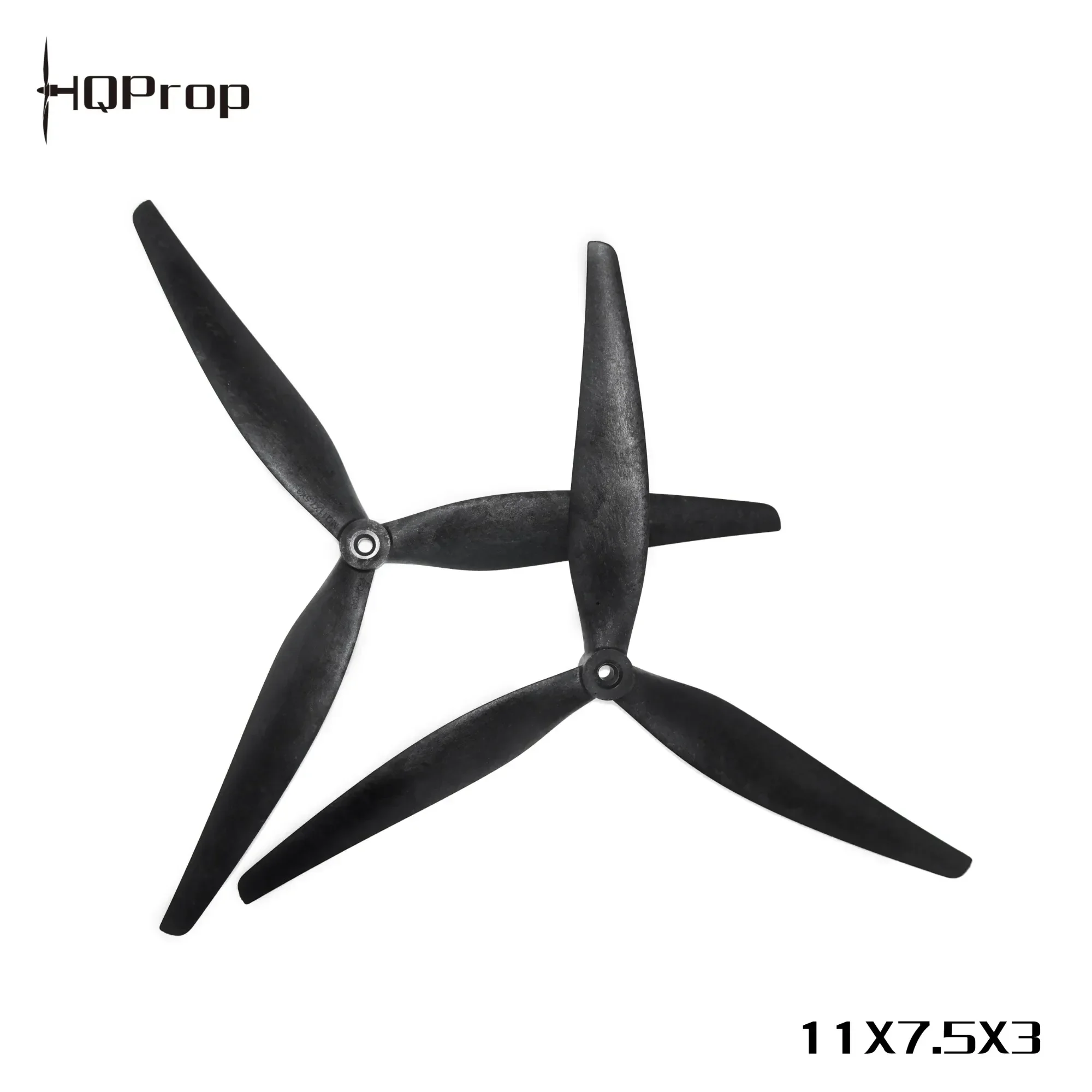 

2Pairs(2CW+2CCW) HQPORP 11X7.5X3 1175 3-Blade Propeller Black-Glass Fiber Reinforced Nylon for MacroQuad Cinelifter