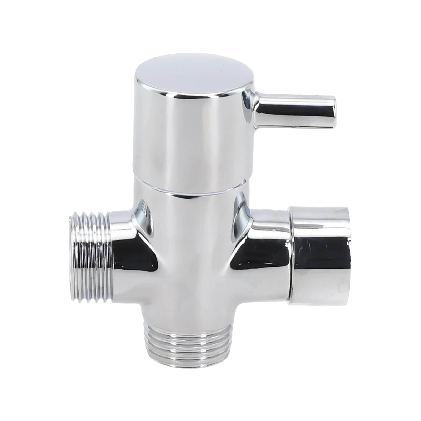 1pc Diverter Valve G1/2 In 3Ways Brass Chromium 0.6-1.5mpa Water Separator Shower Tee T-Adapter Shower Head Faucet Cartridges