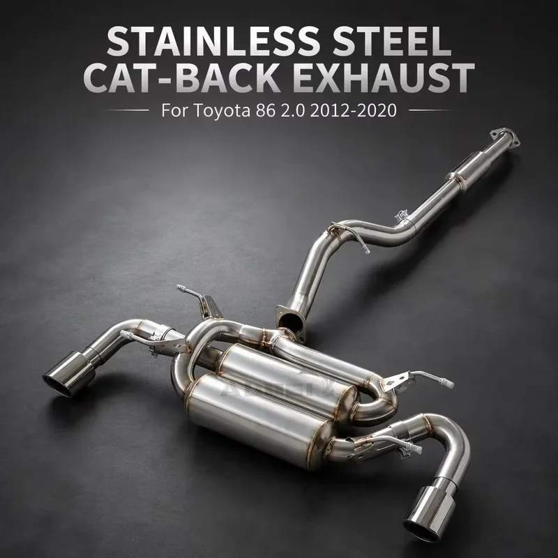 Perfectly Customized  Performance Cat Back Exhaust Muffler Specifically Designed for Toyota 86 2.0 2012-2020