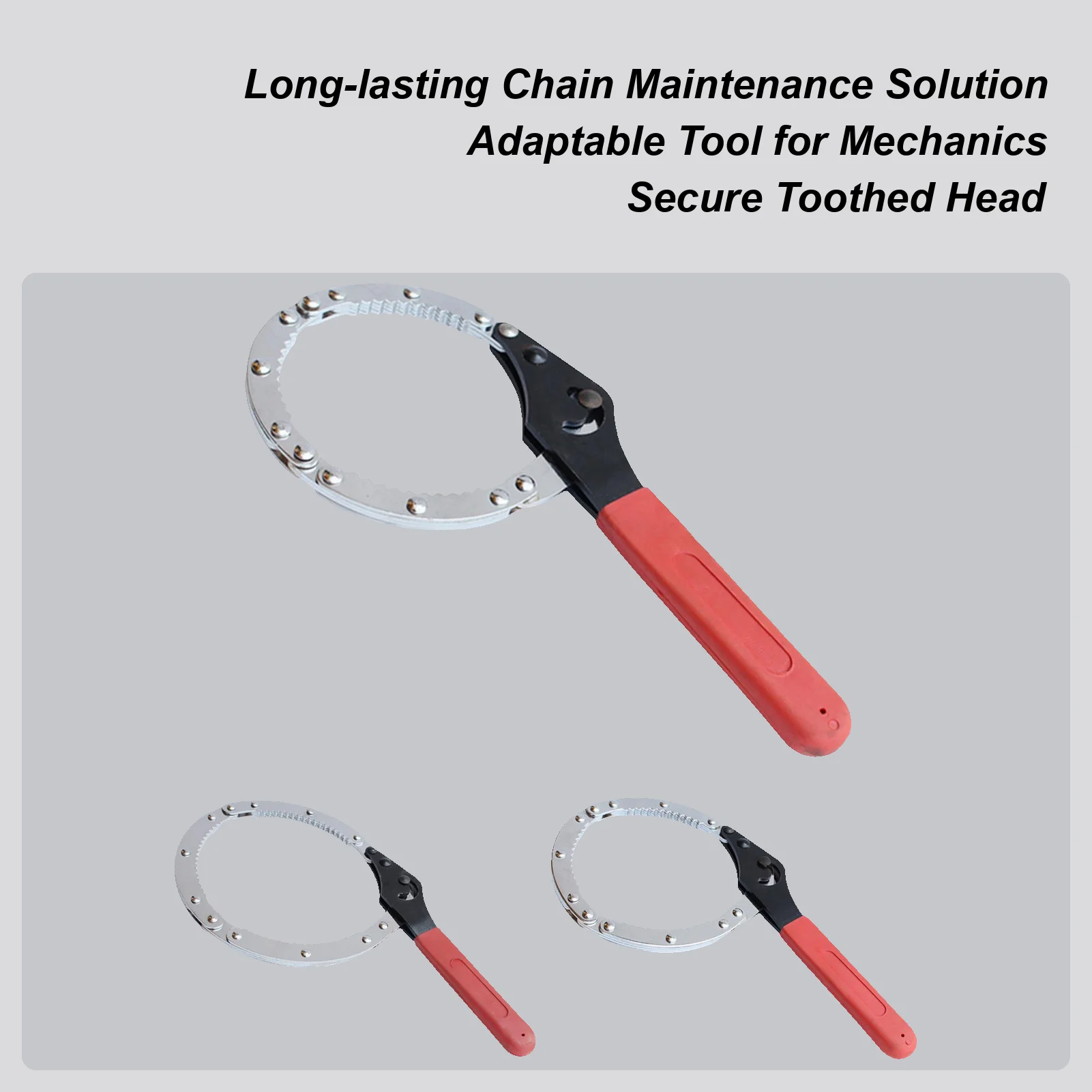 

Цепной ключ, инструмент из легированной стали, многоцелевой регулируемый инструмент для ремонта автомобиля, автомобильный масляный фильтр, трубный ключ для механики, сантехники, дома