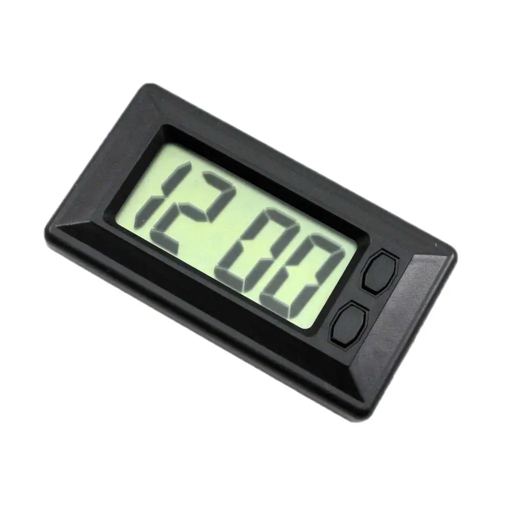 Dashboard Digital Clock Self-adhesive Mini Electronic LCD Time and Date Auto Instrument Parts for Car Accessories