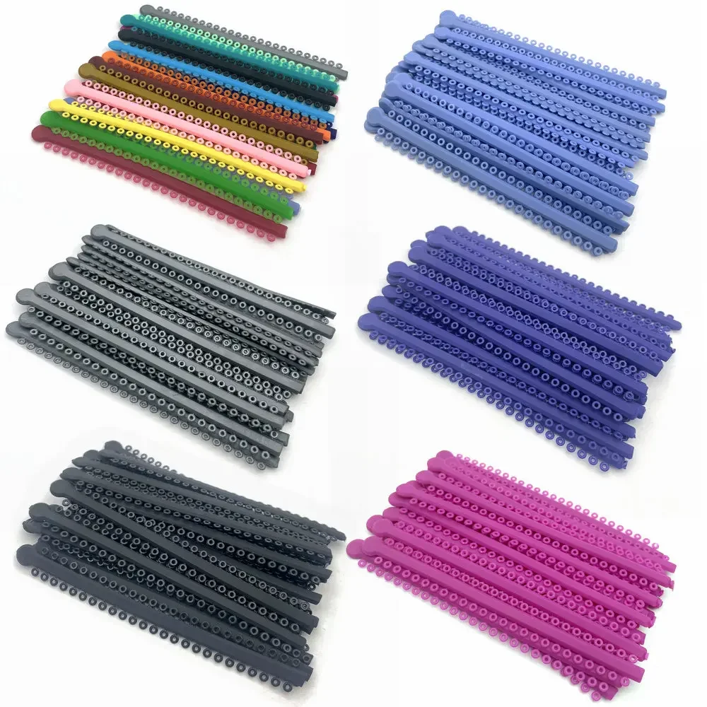 1000PCS/20Sticks Dental Orthodontic Elastic Ligature Ties Bands for Brackets Braces Dental Ligature Tie Supplier