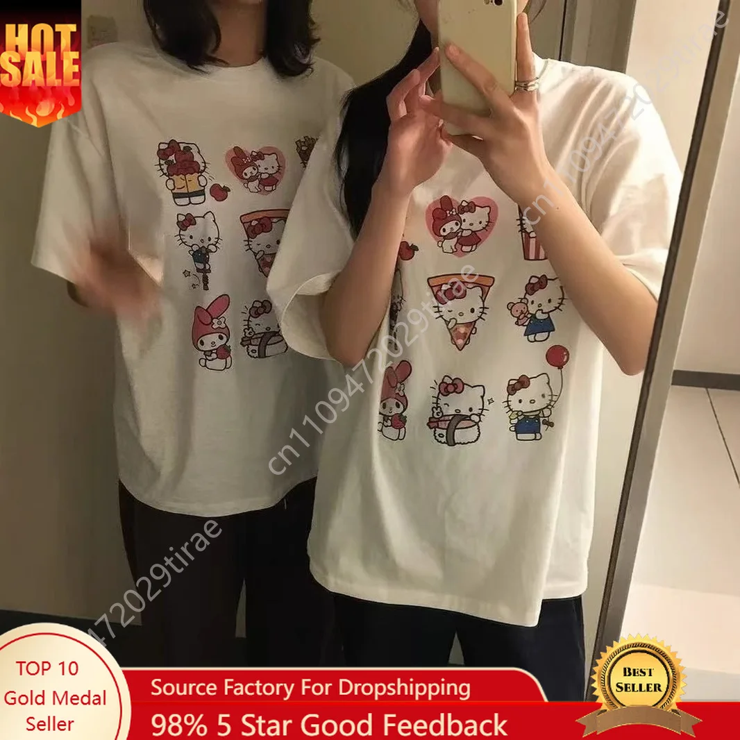 

Sanrio Hello Kitty Short Sleeve Tee Iconic Design for Casual Wear Comfortable Stylish Perfect for Everyday Outfits