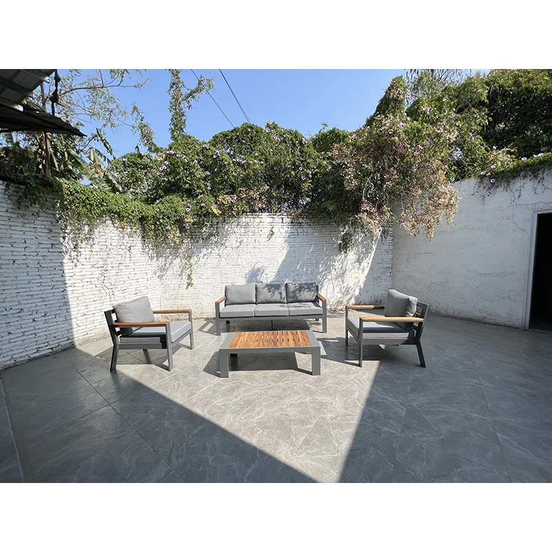 Custom courtyard garden furniture outdoor camping aluminum tube sofa cover